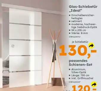 Globus Baumarkt Glas-Schiebetür „Ideal" Angebot