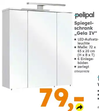 Globus Baumarkt pelipal Spiegel- schrank „Gela IV“ Angebot