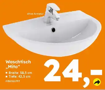 Globus Baumarkt Waschtisch ,,Mito" Angebot