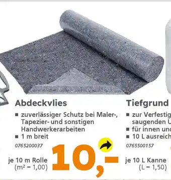 Globus Baumarkt Abdeckvlies Angebot
