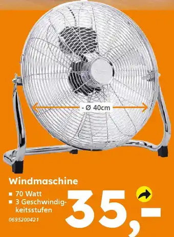 Globus Baumarkt Windmaschine Angebot