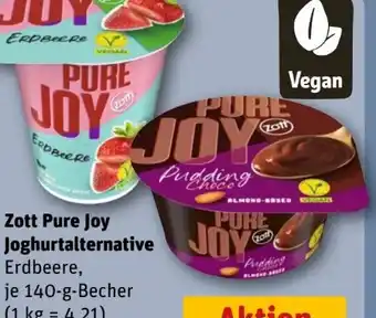 REWE Center Zott Pure Joy Vegan Joghurt-Alternative Angebot