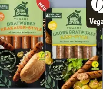 REWE Center Billie Green Vegane Bratwurst Angebot
