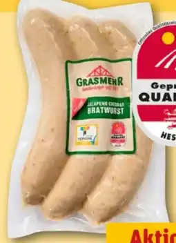 REWE Center Grasmehr Jalapeno Cheddar Bratwurst Angebot