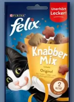 REWE Center Purina Felix Knabber Mix Katzensnacks Angebot