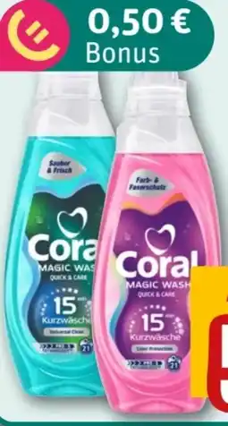 REWE Center Coral Magic Wash Flüssigwaschmittel Angebot