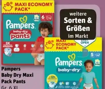 REWE Center Pampers Baby-Dry Pants Maxi Pack Angebot
