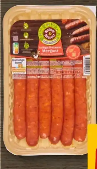 REWE Nature & Respect Geflügel-Bratwurst Merguez Angebot