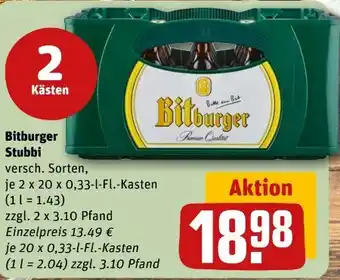 REWE Bitburger Stubbi Angebot