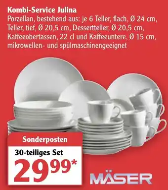 Globus Mäser Kombi Service Julina Angebot