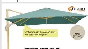 BayWa Schneider Schirme Ampelschirm Rhodos Twist Loft Angebot