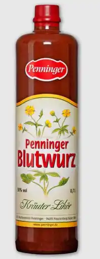 PENNY Penninger Echter Blutwurz Kräuter-Likör Angebot