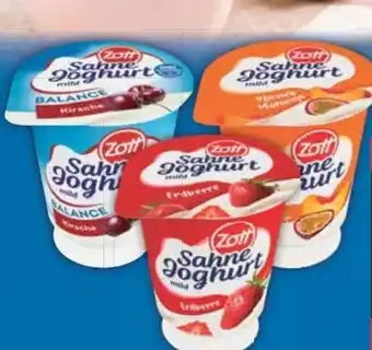 E-Center Zott Sahne Joghurt mild Erdbeere Angebot
