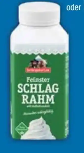 E-Center Berchtesgadener Land Feinster Schlagrahm Angebot