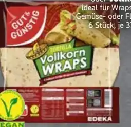 Edeka Gut & Günstig Tortilla Vollkorn Wraps Vegan Angebot