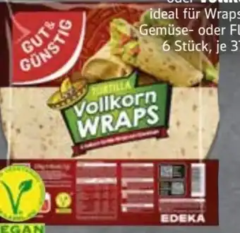 Edeka Gut & Günstig Tortilla Vollkorn Wraps Vegan Angebot