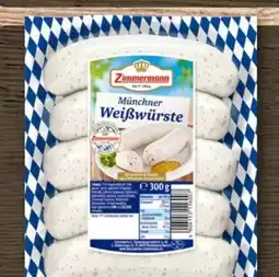 REWE Fleischwerke Zimmermann 5 Münchner Weißwürste Angebot