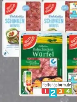 Edeka Gut & Günstig Delikatess-Schinkenwürfel Angebot
