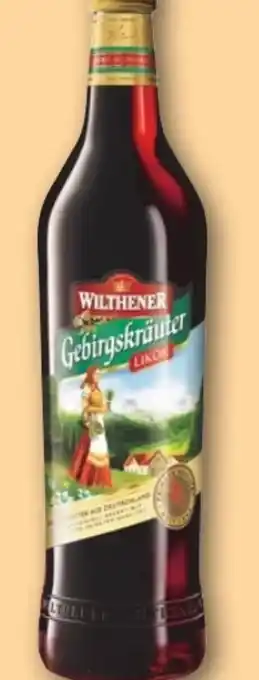 REWE Center Wilthener Gebirgskräuter Likör Angebot