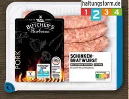 REWE Butcher’s Barbecue Schinken-Bratwurst Angebot