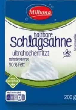 Lidl Milbona Haltbare Schlagsahne Angebot