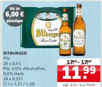 Getränke Quelle Bitburger pils Angebot