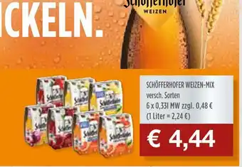 Getränke Quelle Schöfferhofer schöfferhofer weizen-mix Angebot