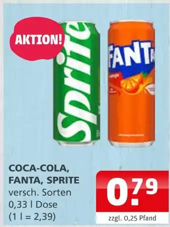 Getränke Quelle Coca-cola, fanta, sprite Angebot