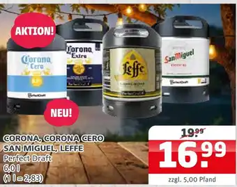 Getränke Quelle Corona, corona cero, san miguel, leffe Angebot