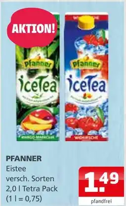 Getränke Quelle Pfanner eistee Angebot