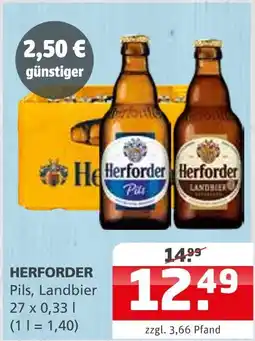 Getränke Quelle Herforder pils, landbier Angebot