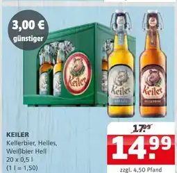 Getränke Quelle Keiler kellerbier, helles, weißbier hell Angebot
