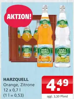 Getränke Quelle Harzquell orange oder zitrone Angebot