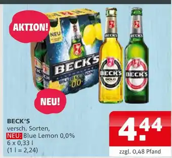 Getränke Quelle Beck's Angebot