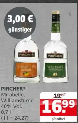 Getränke Quelle Pircher mirabelle oder williamsbirne Angebot
