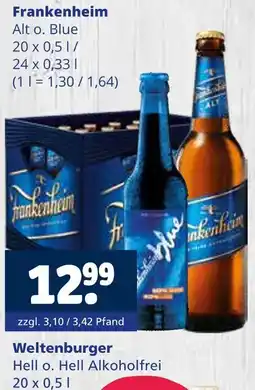 Getränkewelt Frankenheim alt o. blue Angebot