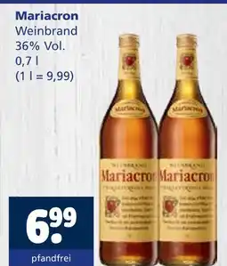 Getränkewelt Mariacron weinbrand Angebot