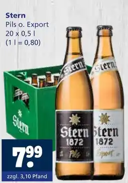 Getränkewelt Stern pils oder export Angebot