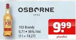 Getränke Oase Osborne 103 brandy Angebot