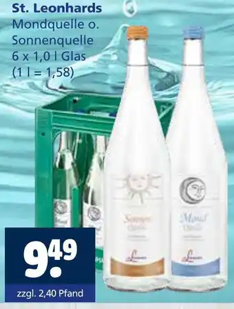 Getränkewelt St. leonhards mondquelle oder sonnenquelle Angebot