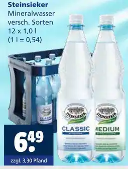 Getränkewelt Steinsieker mineralwasser Angebot