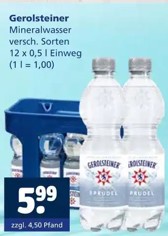 Getränkewelt Gerolsteiner mineralwasser Angebot