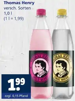 Getränkewelt Thomas henry wild berry oder tonic water Angebot
