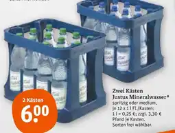 tegut Justus mineralwasser Angebot