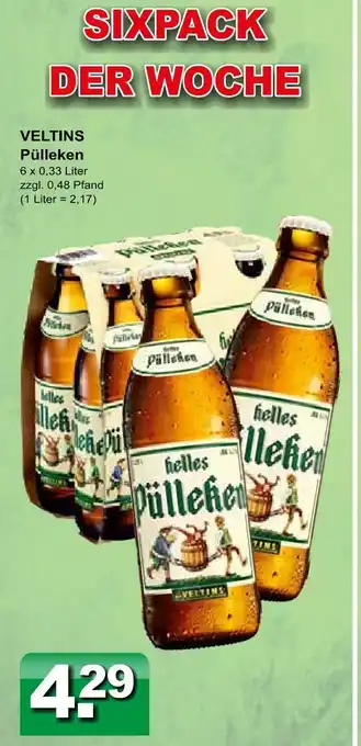 Getränkeparadies Gefromm Veltins pülleken Angebot