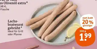 tegut Lachsbratwurst gebrüht Angebot