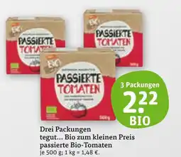 tegut Tegut... passierte bio-tomaten Angebot