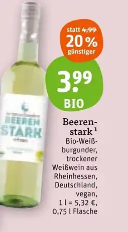 tegut Beerenstark bio-weißburgunder Angebot