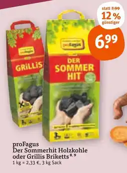 tegut Profagus der sommerhit holzkohle oder grillis briketts Angebot