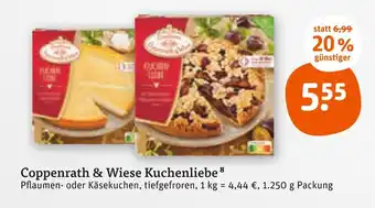 tegut Coppenrath & wiese pflaumen- oder käsekuchen Angebot